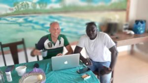 StalaInterviewOliLamin 300x169 - THE GAMBIA: IN THE RIVER DELTA OF THE IDYLLIC ALLAHEIN-RIVER AND DIRECTLY ON THE ATLANTIC, THE STALA ADVENTURE LODGE BECKONS WITH 'PETS ❤️-WELCOME'
